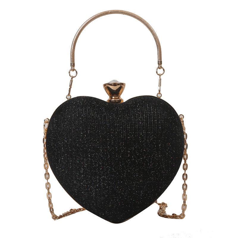 Buckle Heart Evening Clutch