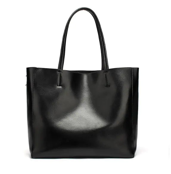 Fashionable Leather Tote Bag for Women - Large Capacity - alternate view