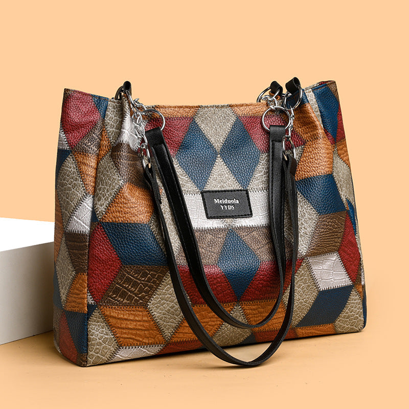 Large Geometric Shoulder Bag