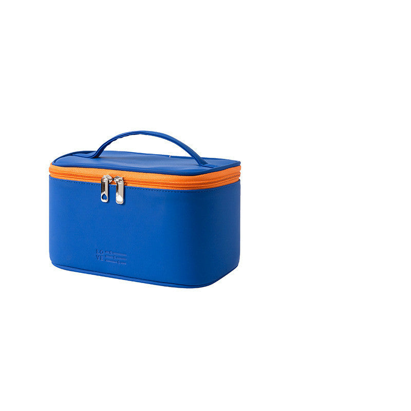 Contrast-Trim Vanity Case - Royal Blue