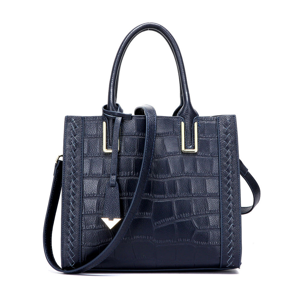 Red Structured Handbag