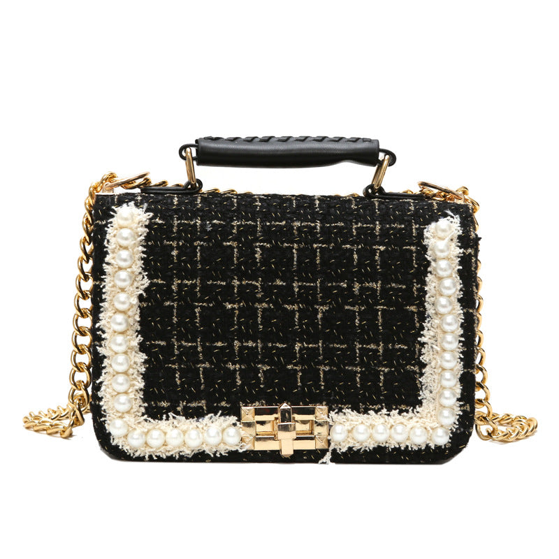 Plush Plaid Messenger Crossbody