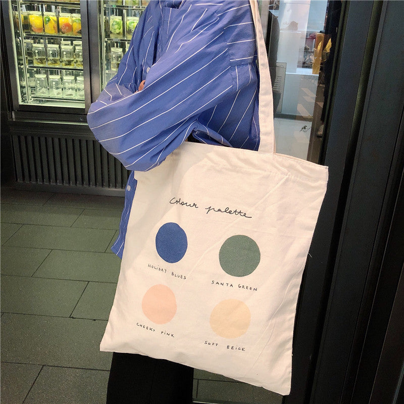 Women Canvas Tote Shopper Bags Ladies Casual Cotton - alternate view