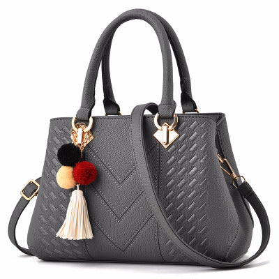 Everyday Zip Satchel Bag - Grey