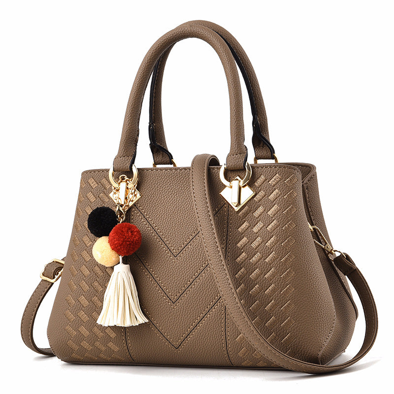 Everyday Zip Satchel Bag - Khaki