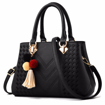 Everyday Zip Satchel Bag - Black