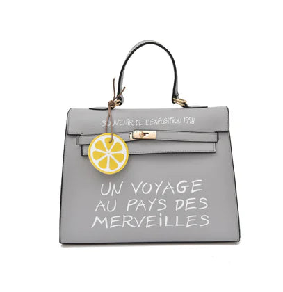 Minimalist Kelly Letter Tote Bag