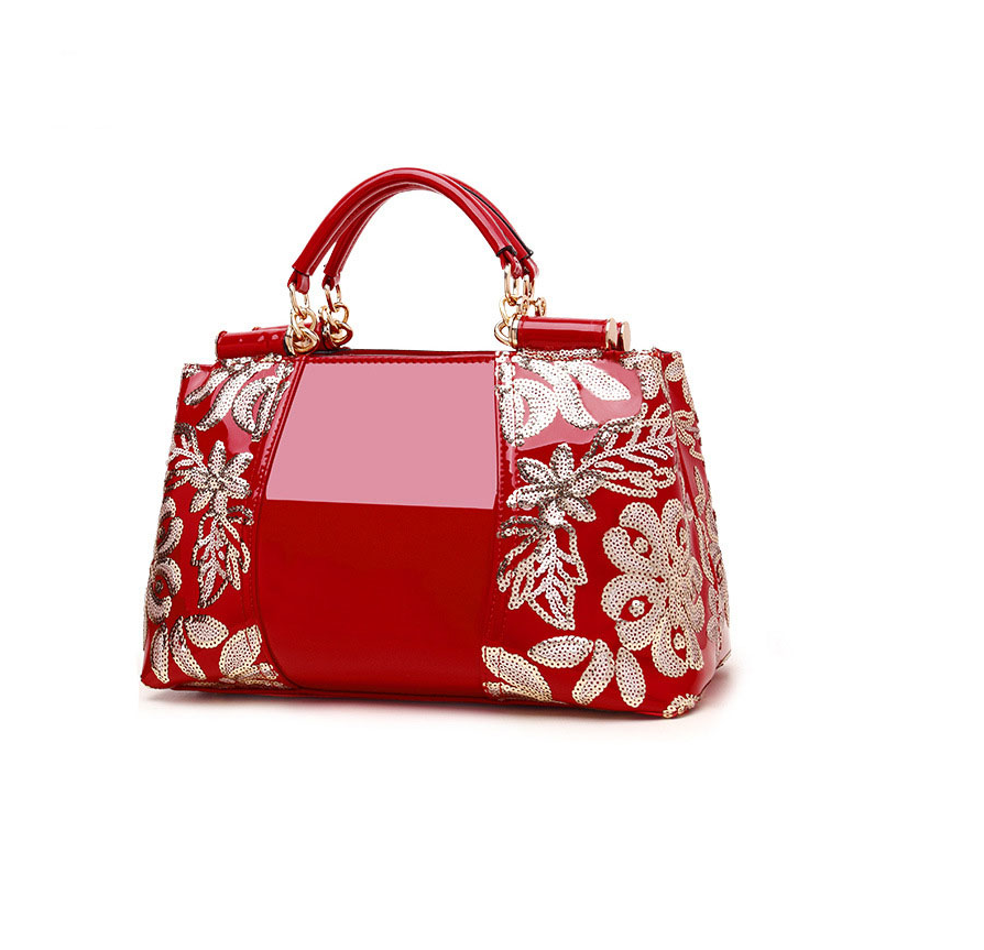 Floral Top Handle Bag