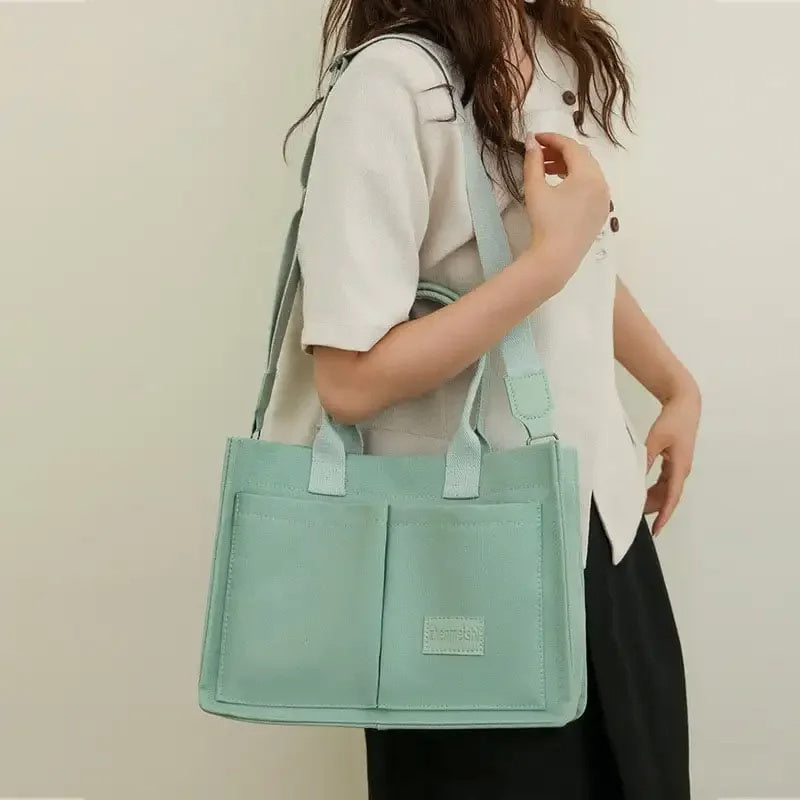 Casual Daily Canvas Tote Shoulder Bags Women Mommy - interior