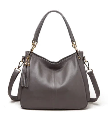 Fashionable Women's Genuine Leather Tote Bag - alternate view