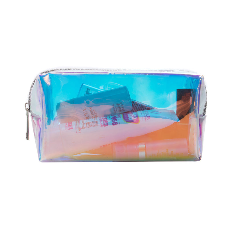 Clear Iridescent Zip Case - Compact