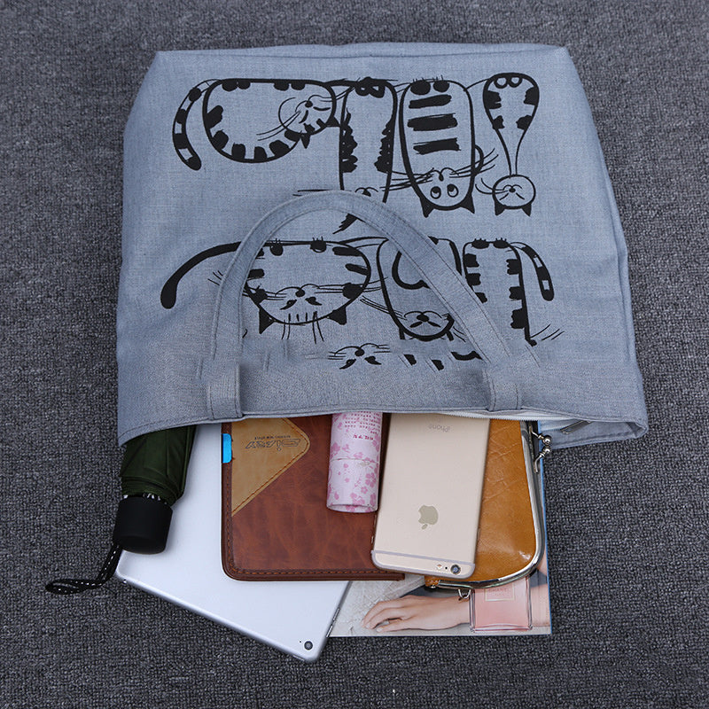 Ladies shoulder canvas bag - additional view