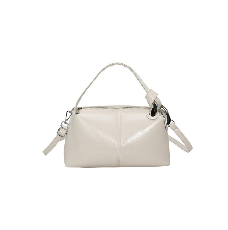 Soft-Fold Shoulder Bag - Beige