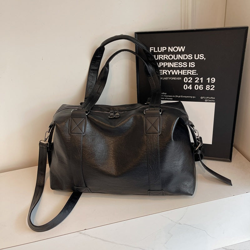 PU Weekender - Black