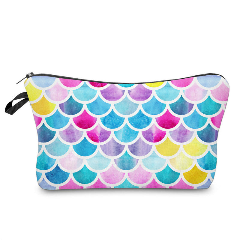 Rainbow-Scale Zip Pouch