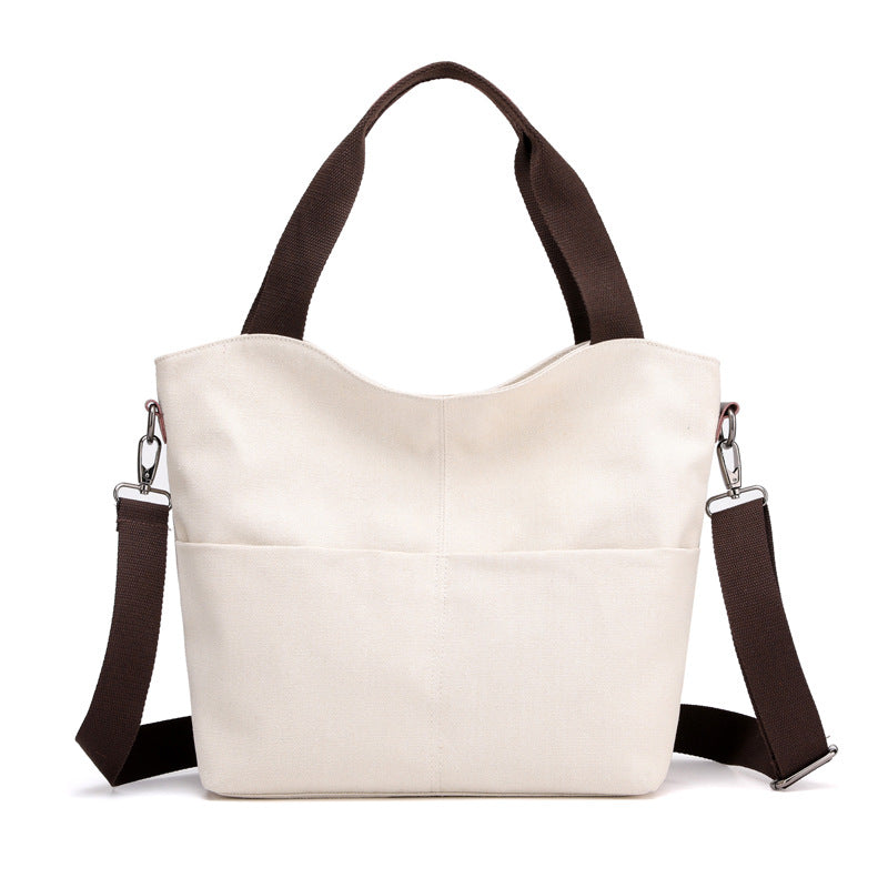 Cream Canvas Tote