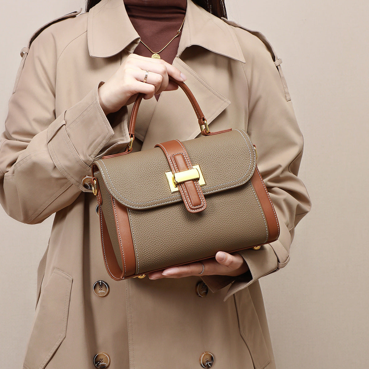 Light One-shoulder Versatile Advanced Texture Fashion Handbag