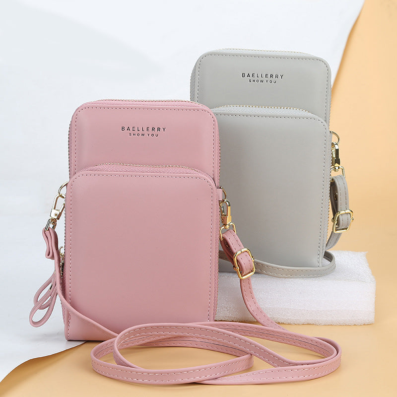Large Capacity Crossbody Shoulder Bags For Women Fashion Zipper Mobile