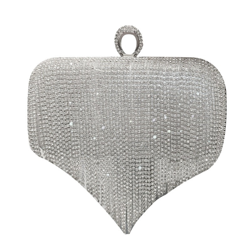 Crystal Tassel Evening Clutch