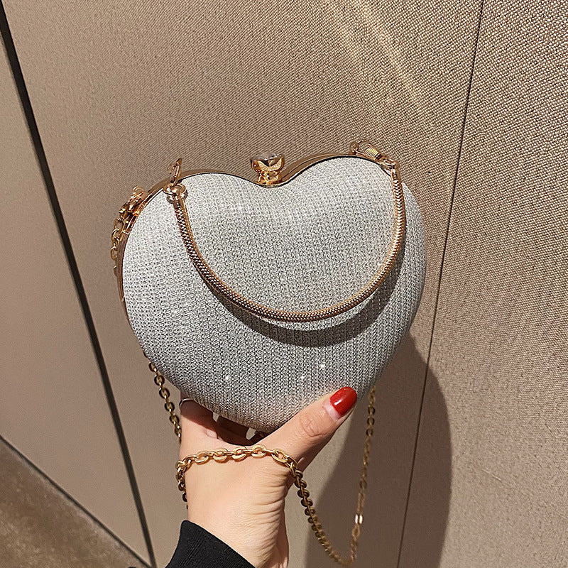 Heart Chain Crossbody Bag