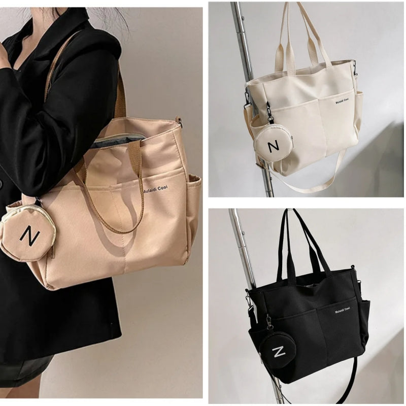 Women Shoulder Crossbody Bag Canvas Tote Messenger Bag Ladies Hand Bag