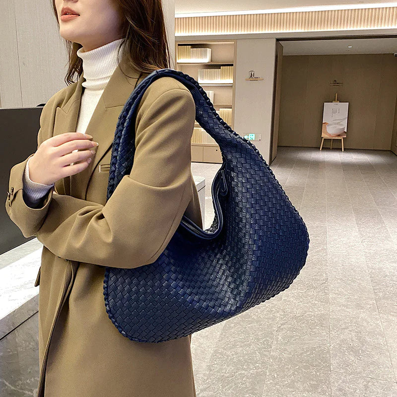 Handwoven One-Shoulder Tote Bag - additional view