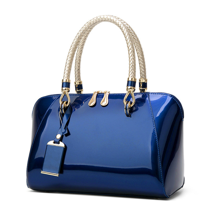 Patent Leather Handbags Shiny Handbag Fashion One-shoulder Diagonal Ba