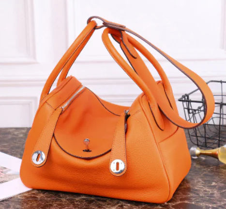 Large Capacity Genuine Leather Women's Tote Bag - alternate view