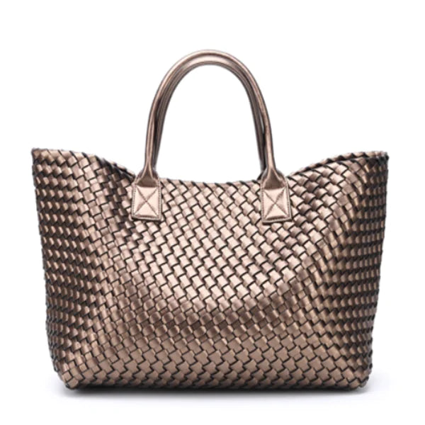 Woven Large Capacity Tote Bag for Groceries - alternate view