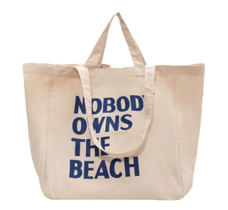 Canvas Letter Tote Bag, Shoulder Crossbody Bag