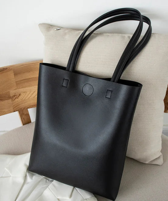 Korean Style Soft Leather Tote Bag for Students