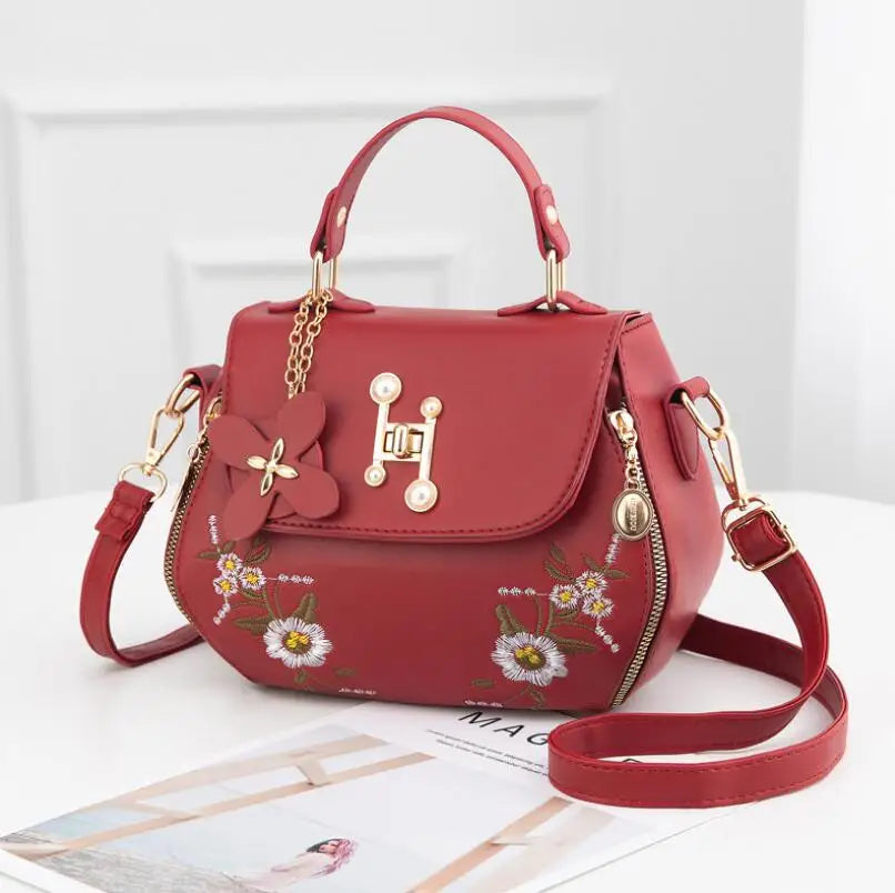 Floral Mini Satchel Bag