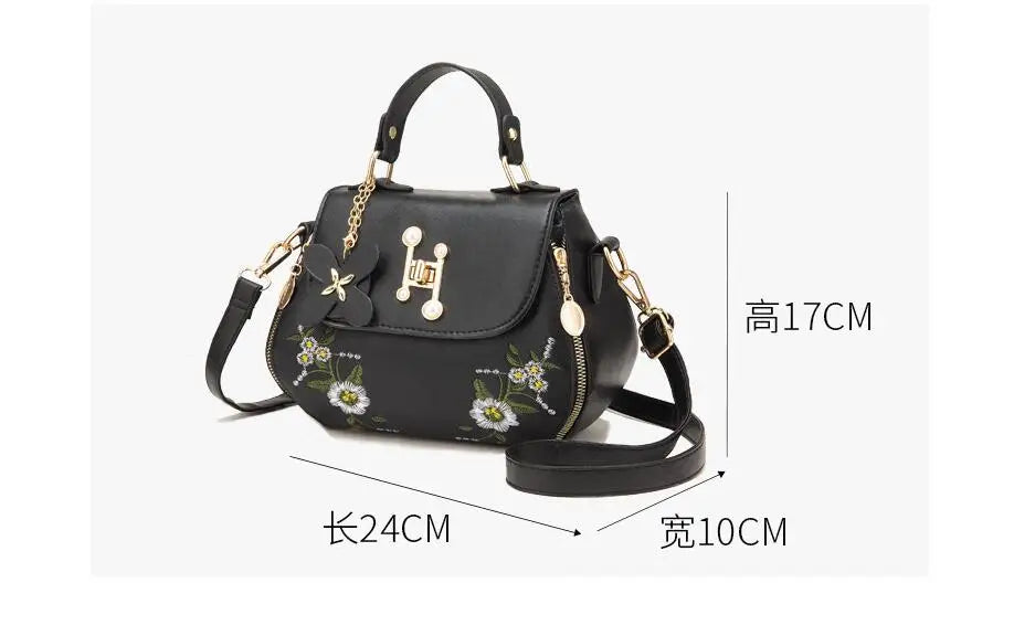 Floral Mini Satchel Bag