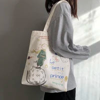 Gingham Canvas Shopper Tote