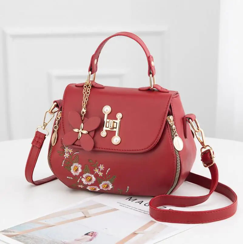 Floral Mini Satchel Bag