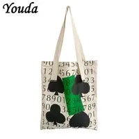 Gingham Canvas Shopper Tote
