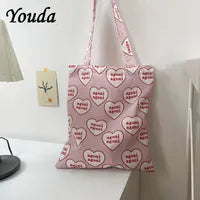 Gingham Canvas Shopper Tote