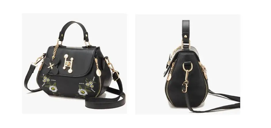 Floral Mini Satchel Bag