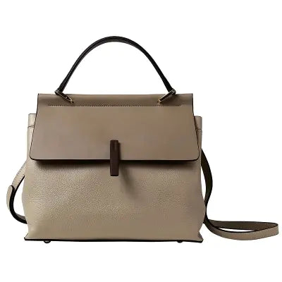 Genuine Leather Women's Handbag and Crossbody Tote - back view