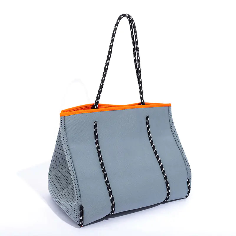 Gas Perforated Neoprene Beach Buns and Tote Bag - alternate view