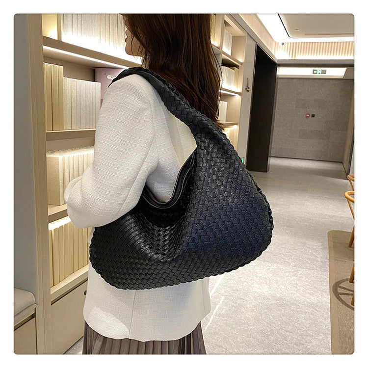 Handwoven One-Shoulder Tote Bag - additional view