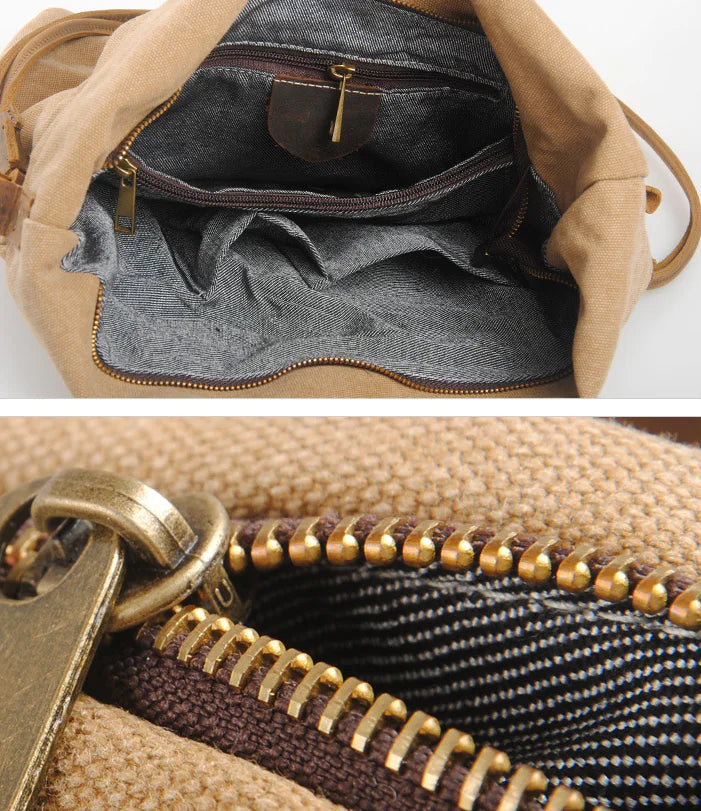 Canvas Shoulder Bag - Retro Stylish Unisex Tote - additional view