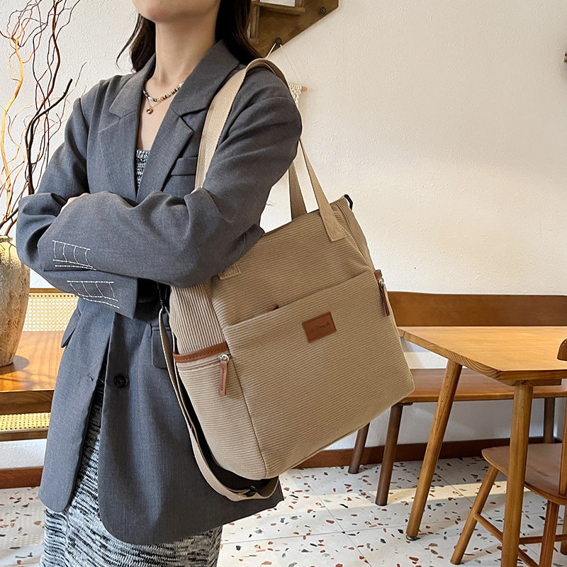 Fashion New Corduroy Tote Bag For Women