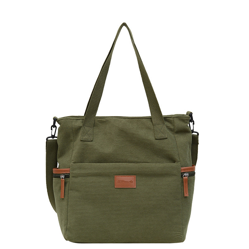 Fashion New Corduroy Tote Bag For Women - lifestyle