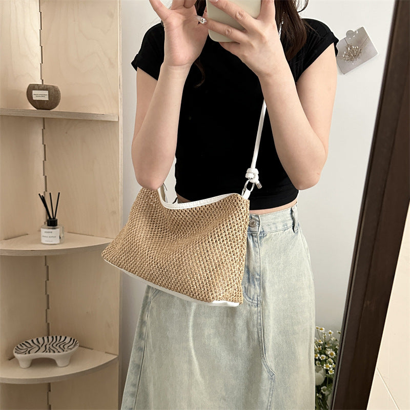 Stylish Retro Minimalism Tote Bag For Women - back view