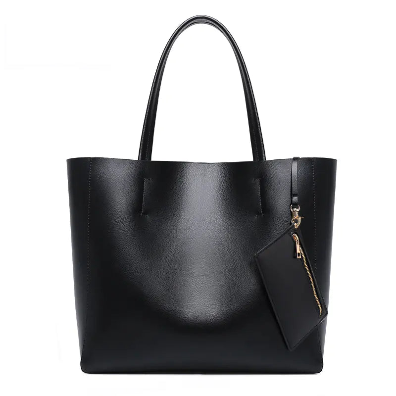 Fashionable Leather Tote Bag for Women - Large Capacity