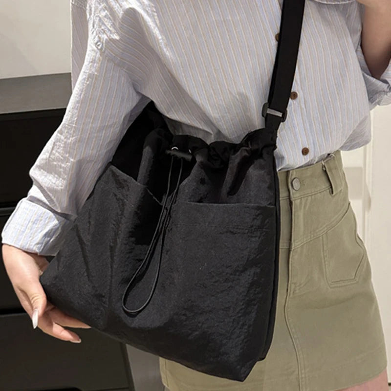 Drawstring Nylon Tote