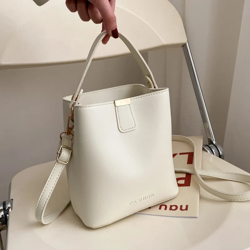 Classic Black Leather Tote Bag