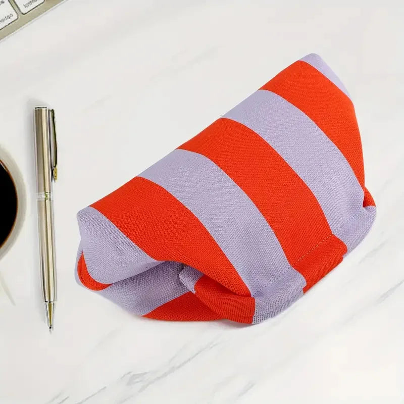 Striped Cloud Clutch