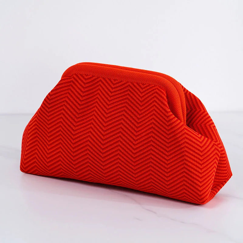 Striped Cloud Clutch